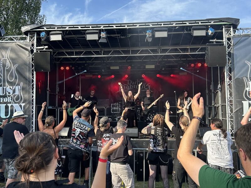 Dark Lightning live at the Just for Fun Open Air in Eystrup, 7th September 2024
